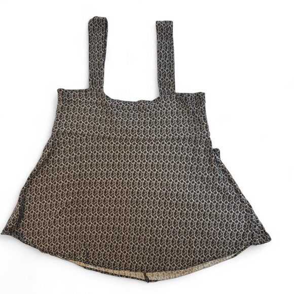 Micheal Kors brown print baby doll top - Picture 2 of 3